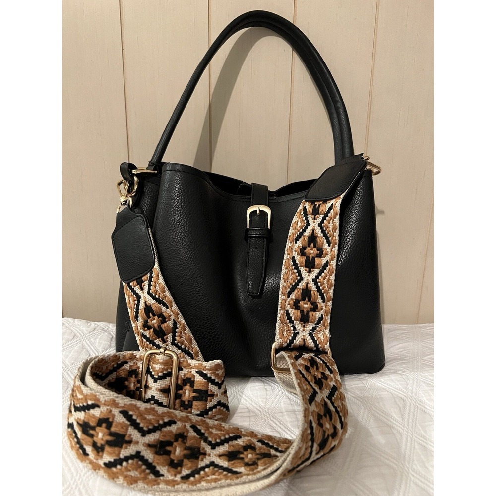 women's black bag, over the shoulder